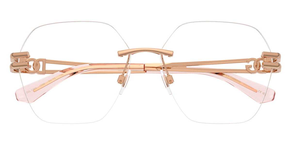 DOLCE&GABBANA DG1369 1298 59 - Rose Gold / Clear Blue Light Filter #id:dg13691298_s:104120