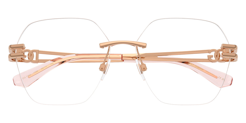 DOLCE&GABBANA DG1369 1298 59 - Rose Gold / Clear Blue Light Filter #id:dg13691298_s:104120