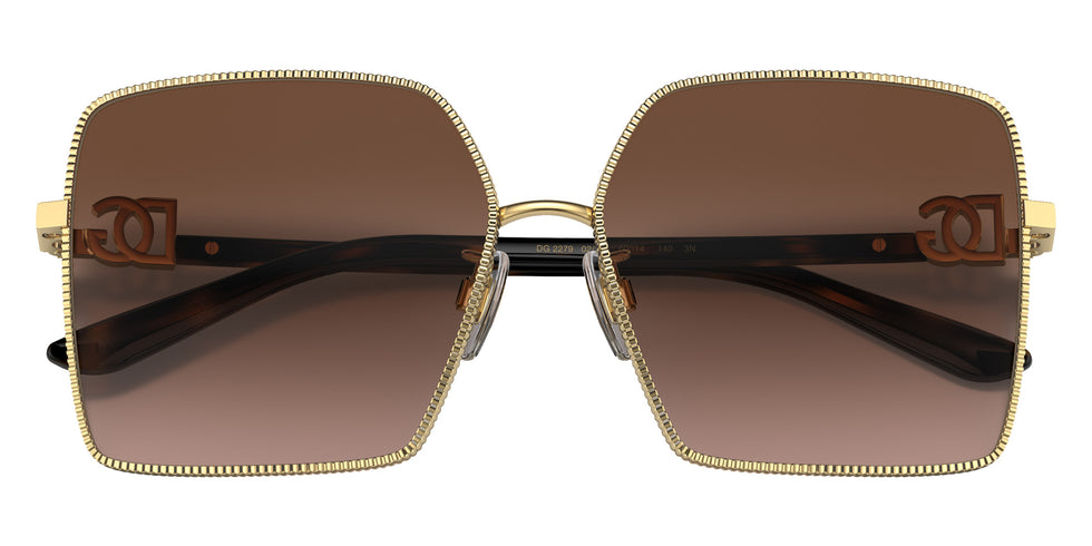 DOLCE & GABBANA DG2279 02/13 60 - Gold / Gradient Brown #id:dg22790213_s:100115