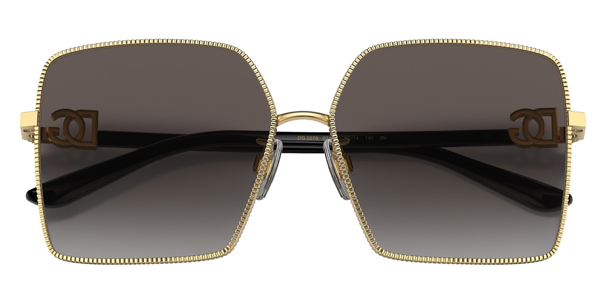 DOLCE & GABBANA DG2279 02/8G 60 - Gold / Light Gray Gradient Black #id:dg2279028g_s:102120
