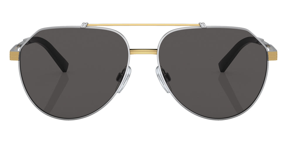 DOLCE & GABBANA DG2288 131387 59 - Silver/Gold / Dark Gray #id:dg2288131387_s:100100