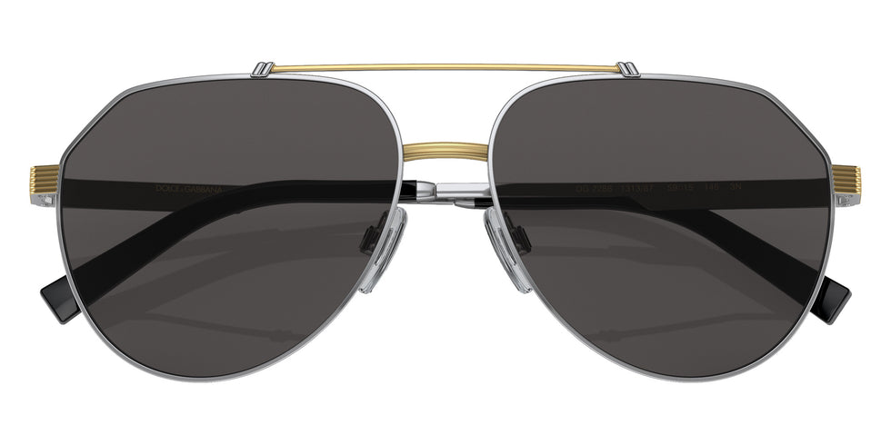 DOLCE & GABBANA DG2288 131387 59 - Silver/Gold / Dark Gray #id:dg2288131387_s:100120