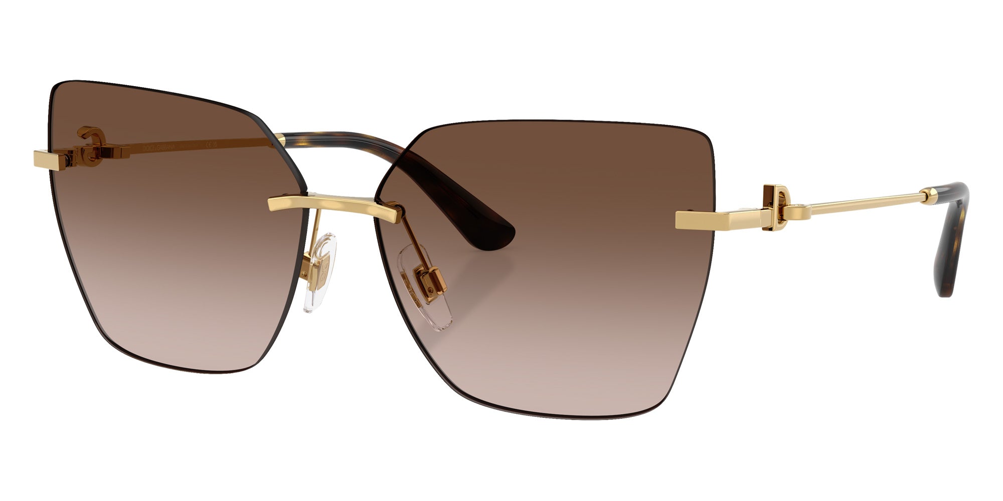 DOLCE & GABBANA DG2321 02/13 62 - Gold / Brown Gradient #id:dg23210213_s:100105