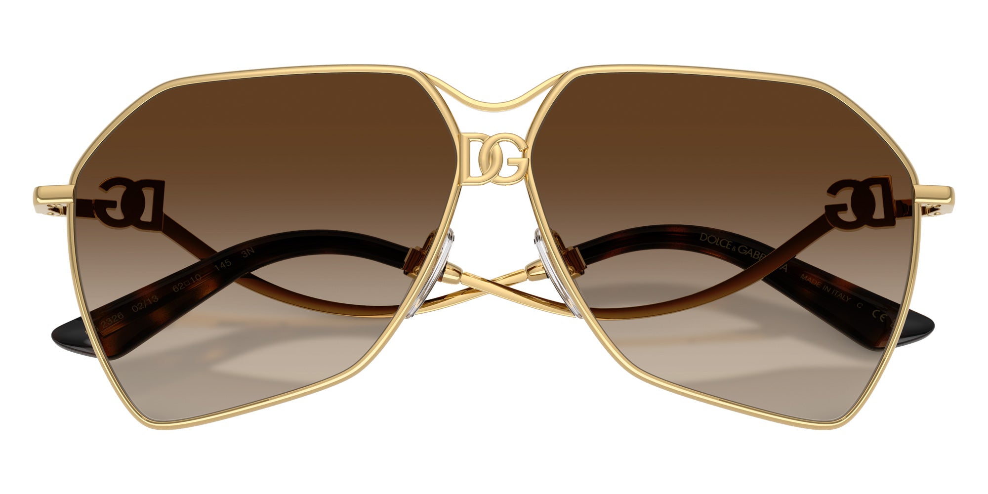 DOLCE & GABBANA DG2326 02/13 62 - Gold / Gradient Brown #id:dg23260213_s:100120