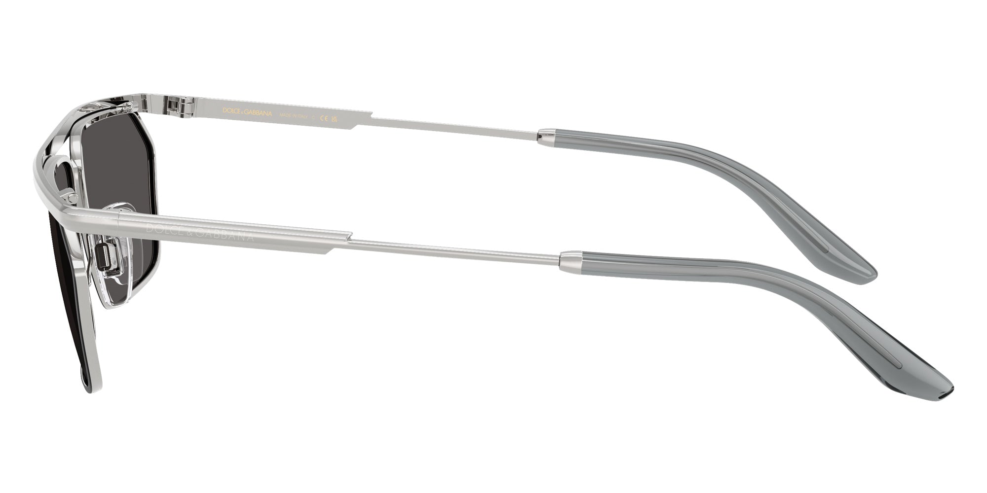 DOLCE & GABBANA DG2327 132487 60 - Silver/Matte Black / Dark Gray #id:dg2327132487_s:102110