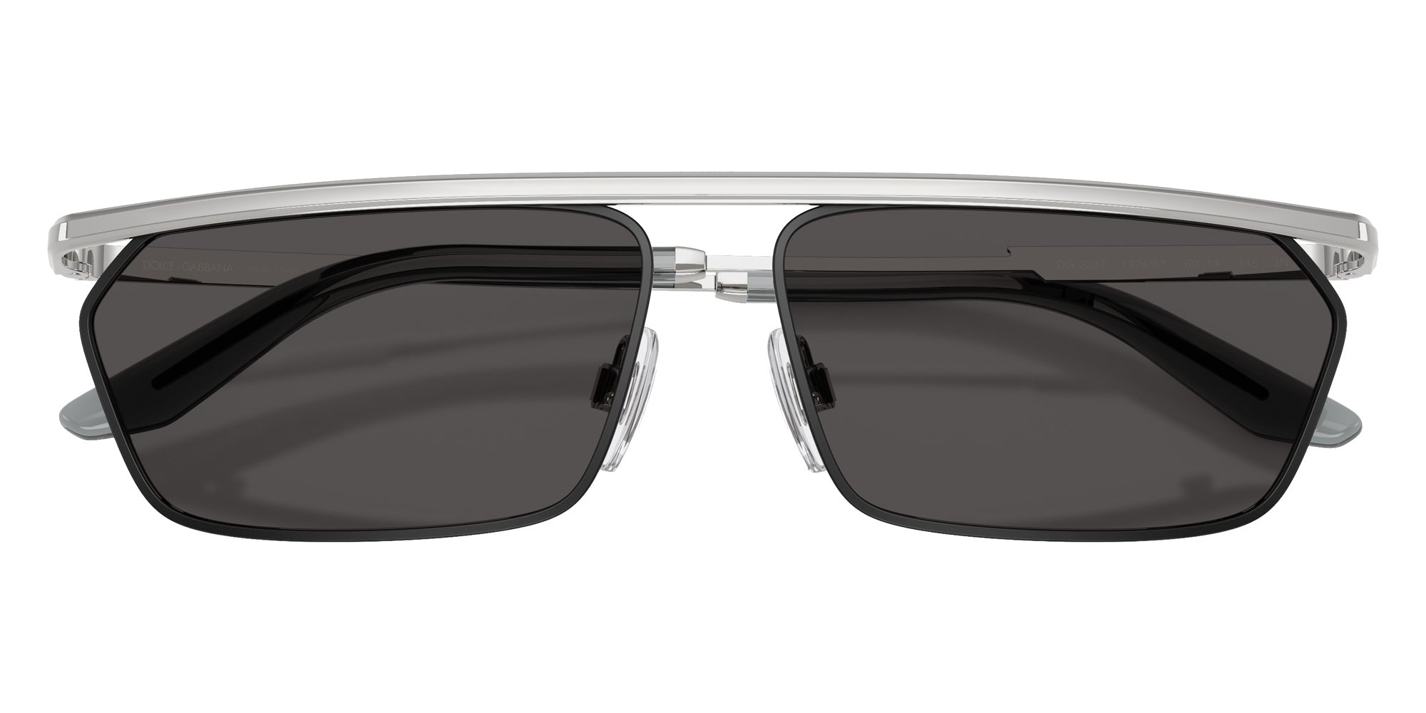 DOLCE & GABBANA DG2327 132487 60 - Silver/Matte Black / Dark Gray #id:dg2327132487_s:102120