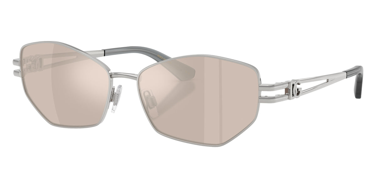 DOLCE&GABBANA DG2338 05/0V 58 - Silver / Clear Mirrored Real White Gold #id:dg2338050v_s:104105