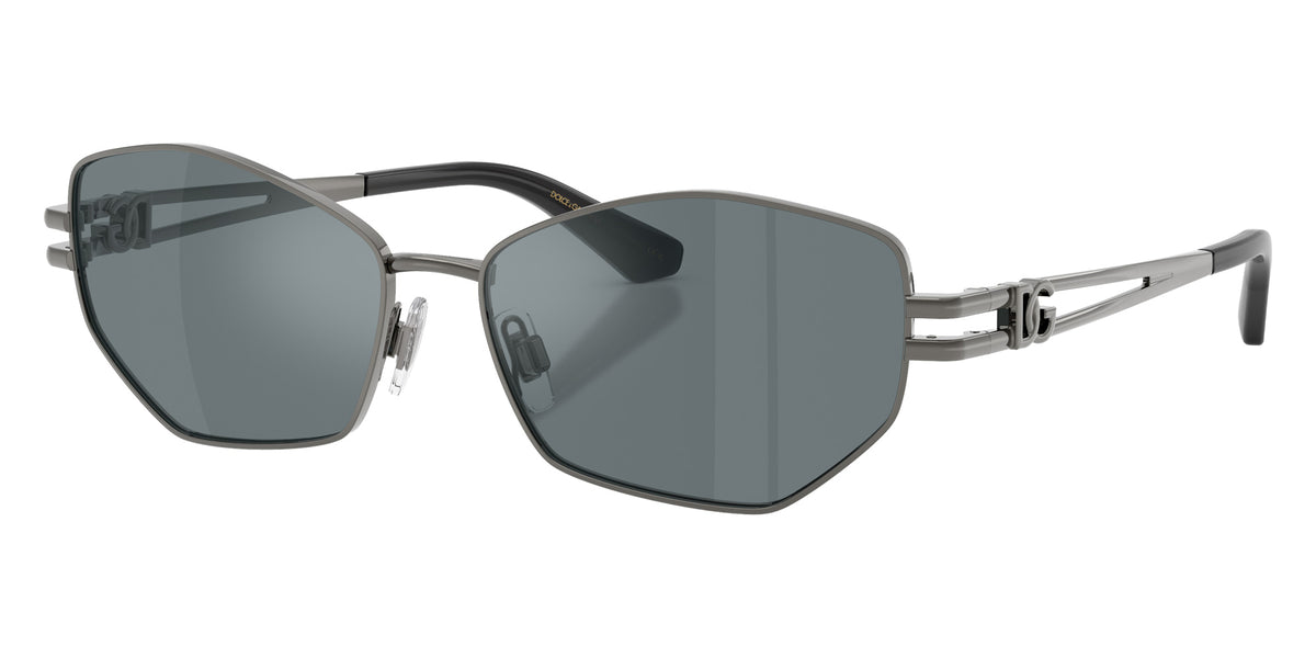 DOLCE&GABBANA DG2338 12866G 58 - Dark Gunmetal / Gray Mirrored Black #id:dg233812866g_s:108105