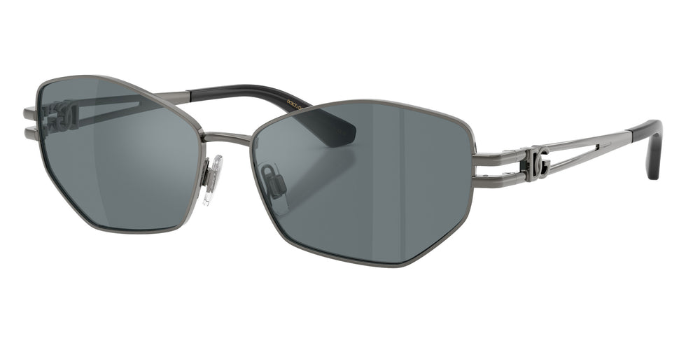 DOLCE&GABBANA DG2338 12866G 58 - Dark Gunmetal / Gray Mirrored Black #id:dg233812866g_s:108105