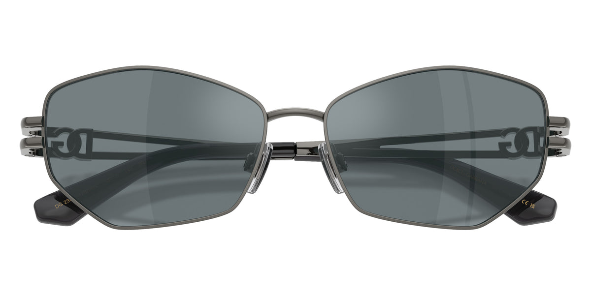 DOLCE&GABBANA DG2338 12866G 58 - Dark Gunmetal / Gray Mirrored Black #id:dg233812866g_s:108120