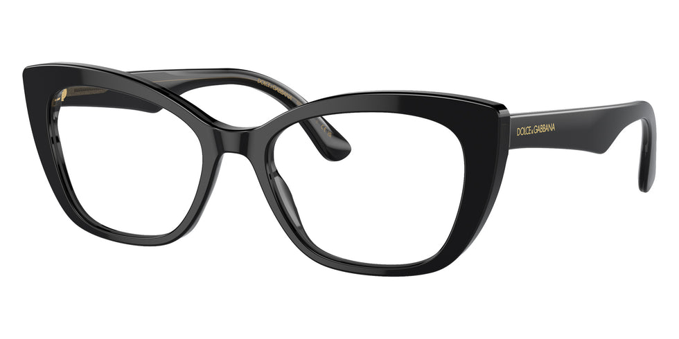 DOLCE & GABBANA DG3360 3246 54 - Black/Transparent Gray #id:dg33603246_s:100105
