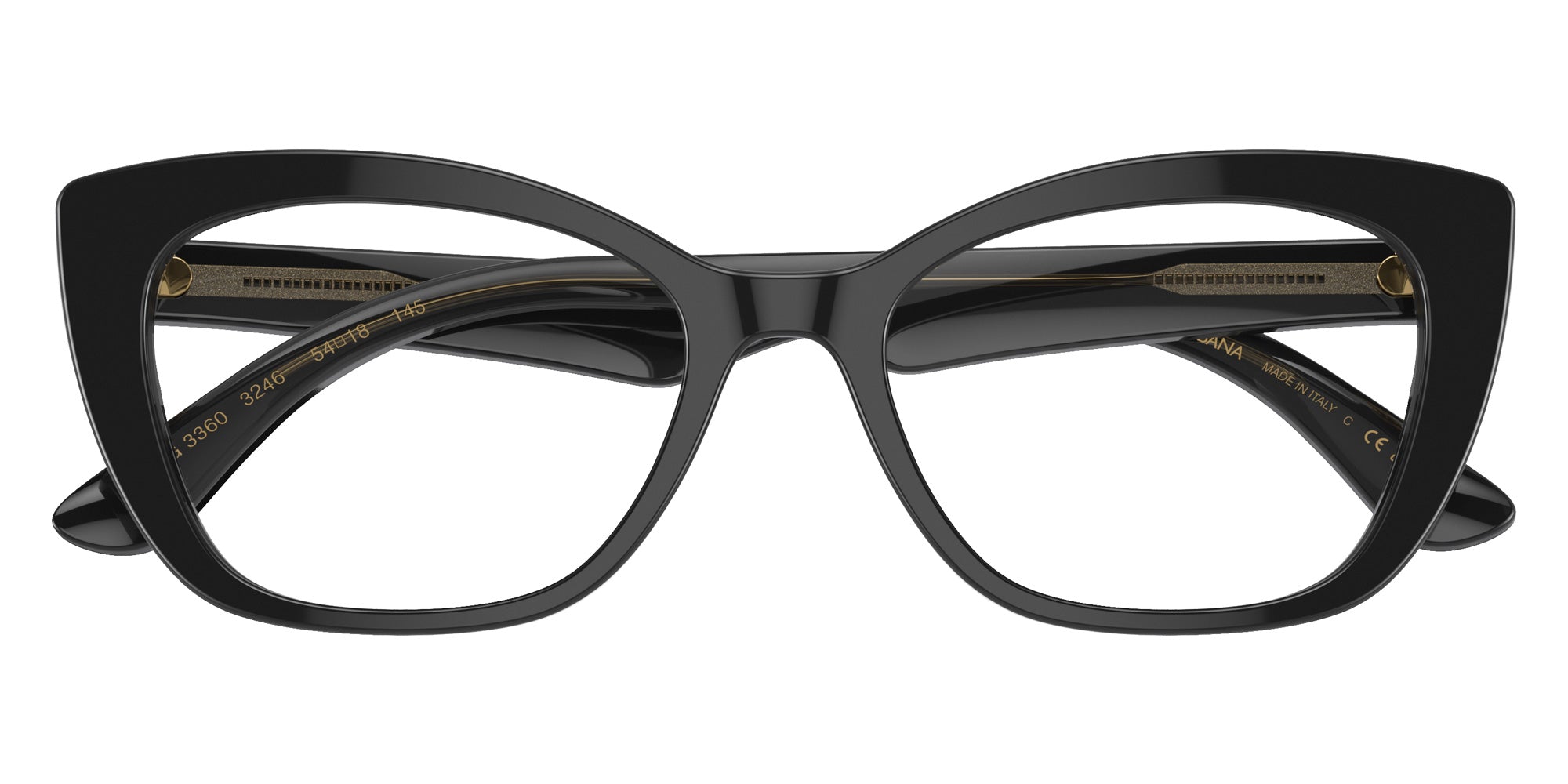 DOLCE & GABBANA DG3360 3246 54 - Black/Transparent Gray #id:dg33603246_s:100120