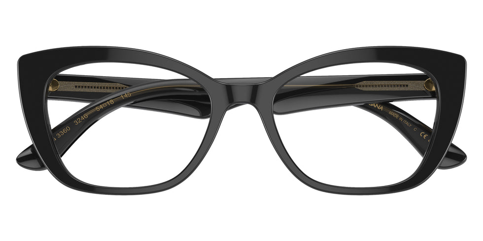 DOLCE & GABBANA DG3360 3246 54 - Black/Transparent Gray #id:dg33603246_s:100120