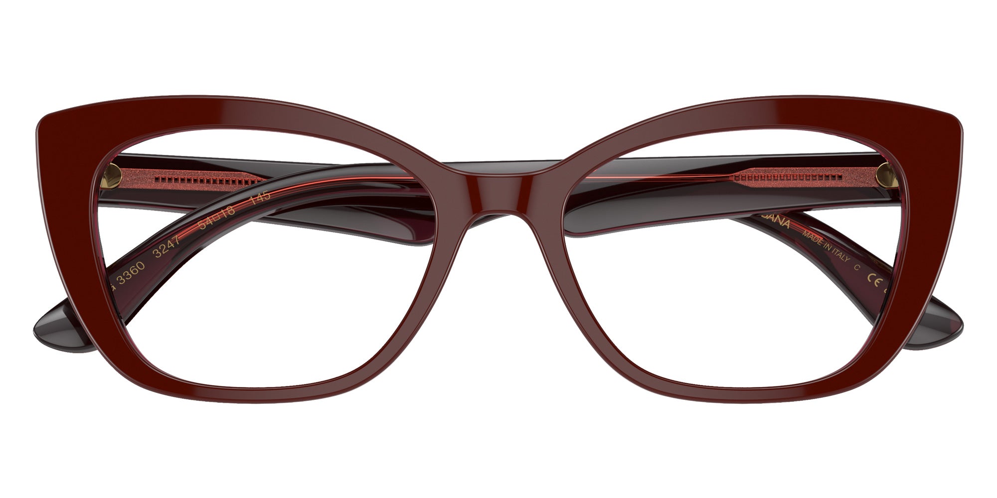 DOLCE & GABBANA DG3360 3247 54 - Bordeaux/Transparent Bordeaux #id:dg33603247_s:102120