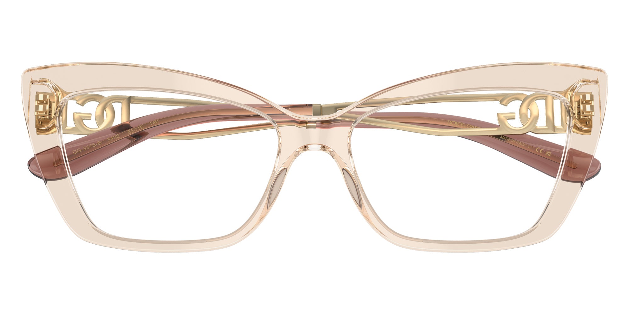 DOLCE & GABBANA DG3375B 3432 55 - Transparent Camel #id:dg3375b3432_s:100120