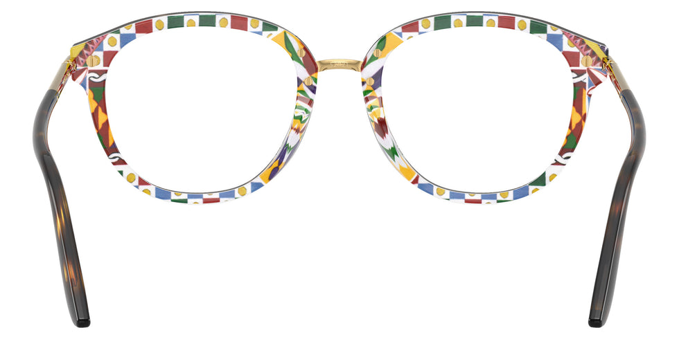 DOLCE & GABBANA DG3410 3217 50 - Havana on White Barrow #id:dg34103217_s:100115