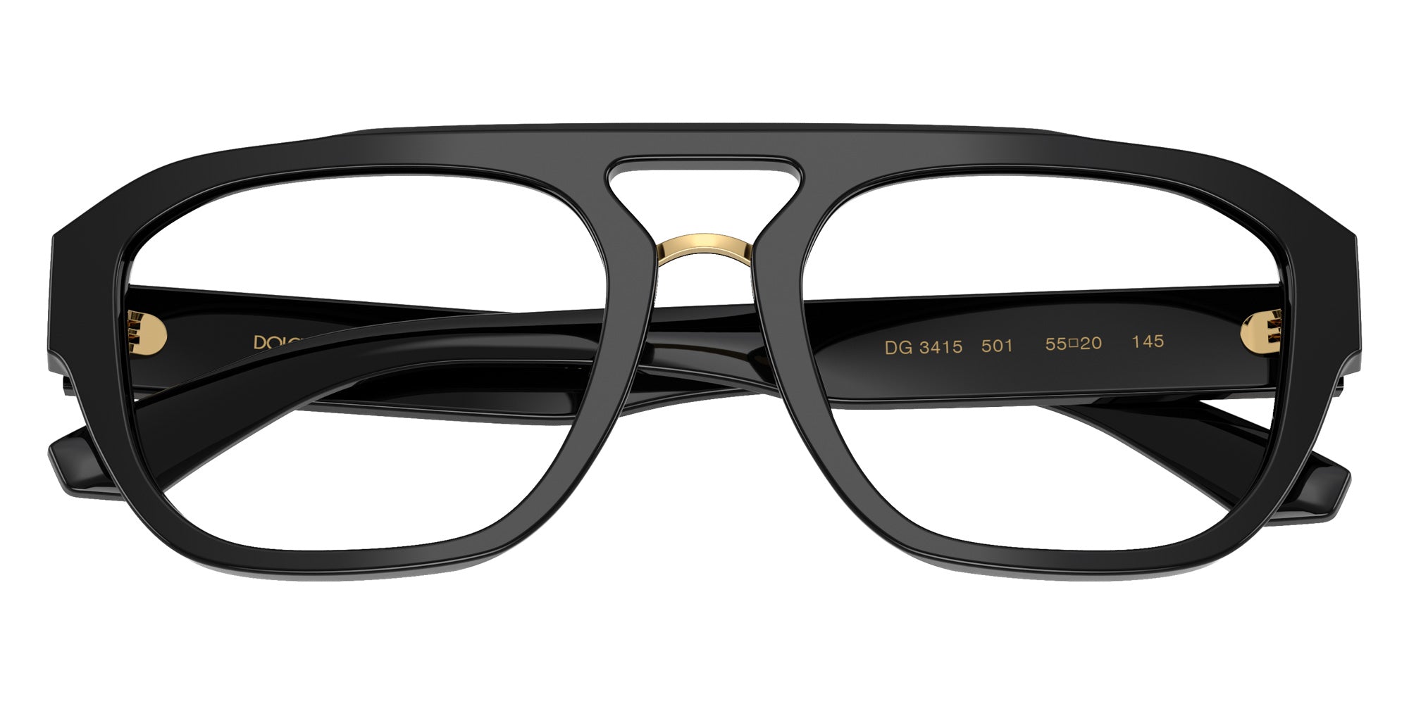 DOLCE&GABBANA DG3415 Aviator Eyeglasses | EyeOns.com
