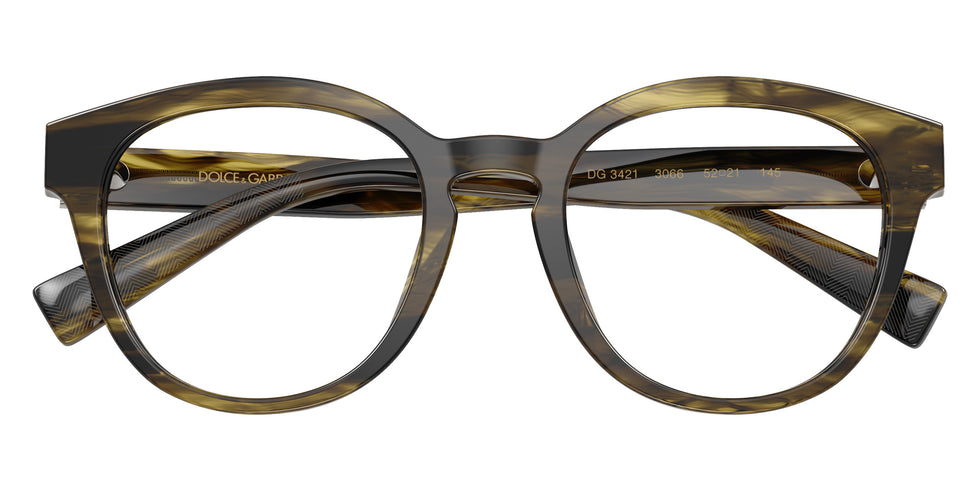 DOLCE&GABBANA DG3421 3066 52 - Striped Green #id:dg34213066_s:100100