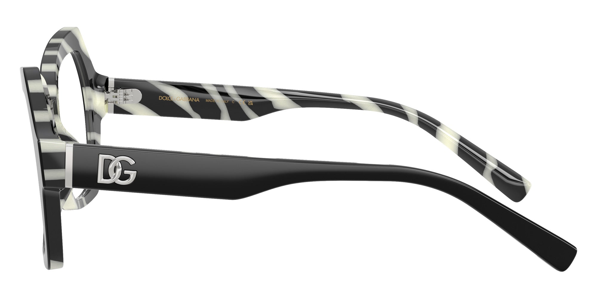 DOLCE & GABBANA DG3429 3372 52 - Black on Zebra #id:dg34293372_s:102110