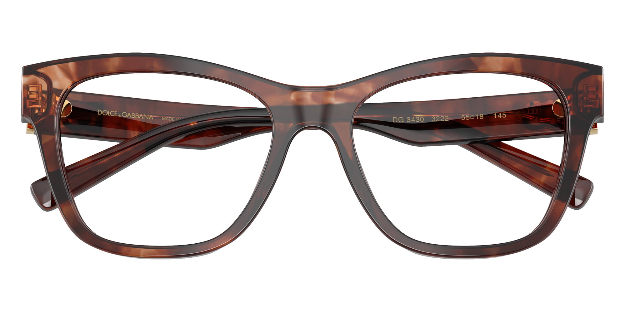 DOLCE & GABBANA DG3430 3222 53 - Dark Red Havana #id:dg34303222_s:100120