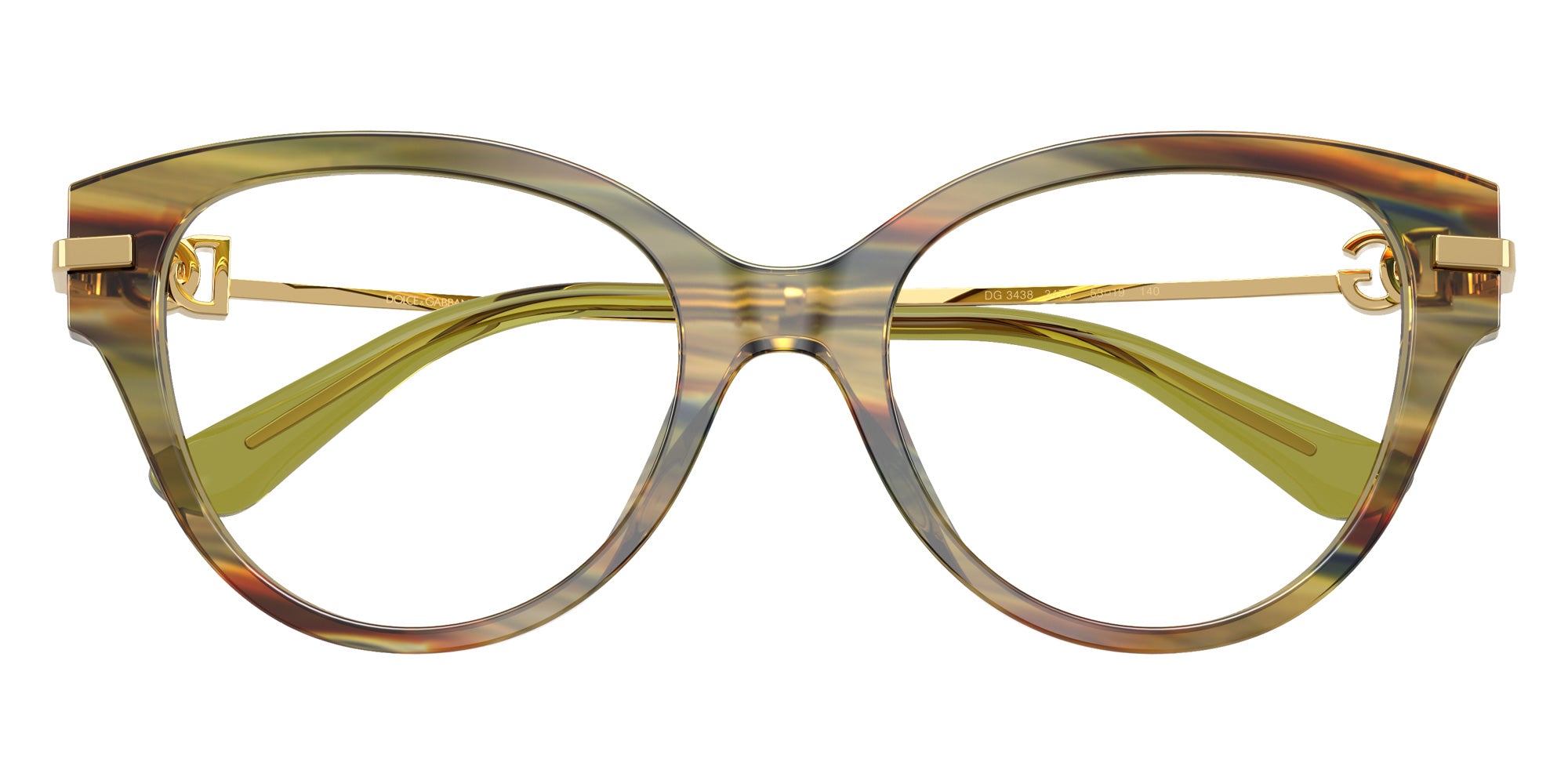 DOLCE&GABBANA DG3438 3475 51 - Striped Green Transparent #id:dg34383475_s:108100