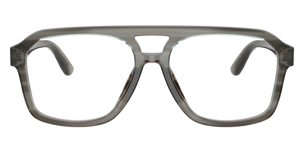 DOLCE&GABBANA DG3452 3479 57 - Transparent Gray on Striped Gray / Clear Blue Light Filter #id:dg34523479_s:100100