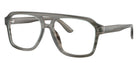 DOLCE&GABBANA DG3452 3479 57 - Transparent Gray on Striped Gray / Clear Blue Light Filter #id:dg34523479_s:100105