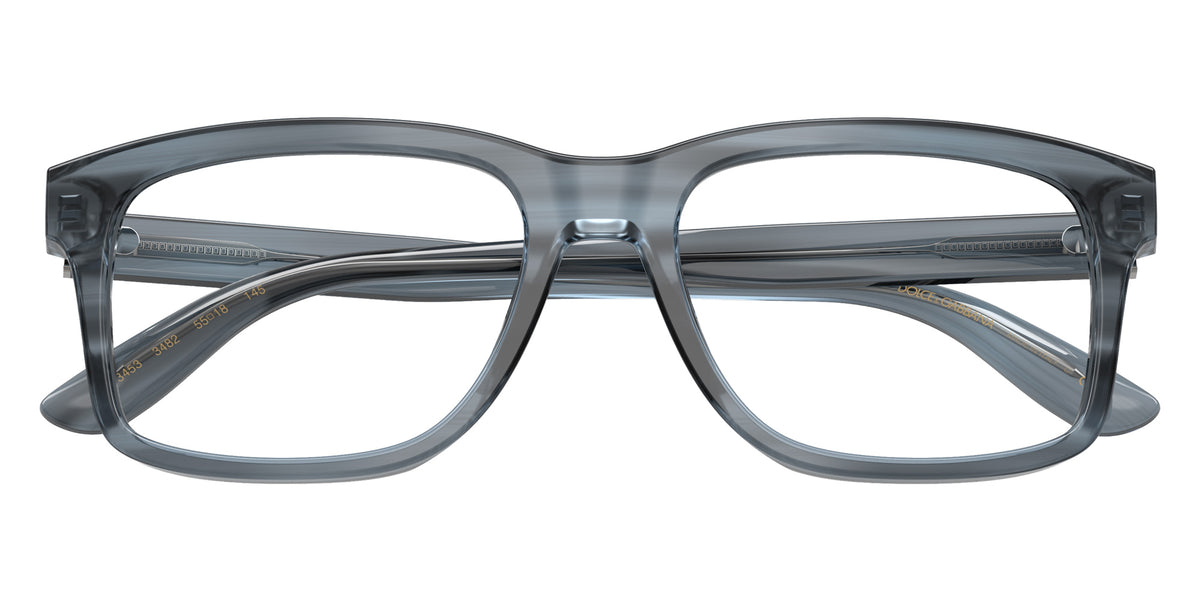 DOLCE&GABBANA DG3453 3482 53 - Transparent Blue on Striped Blue #id:dg34533482_s:104120