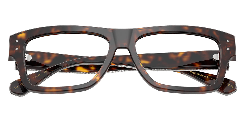 DOLCE&GABBANA DG3458 502 54 - Havana / Clear Blue Light Filter #id:dg3458502_s:112120