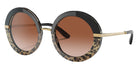 DOLCE & GABBANA DG4393F 324413 52 - Black/Leo Print / Brown Gradient #id:dg4393f324413_s:100105