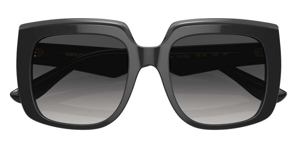 DOLCE & GABBANA DG4414 501/8G 54 - Black on Transparent Black / Gray Gradient #id:dg44145018g_s:102120