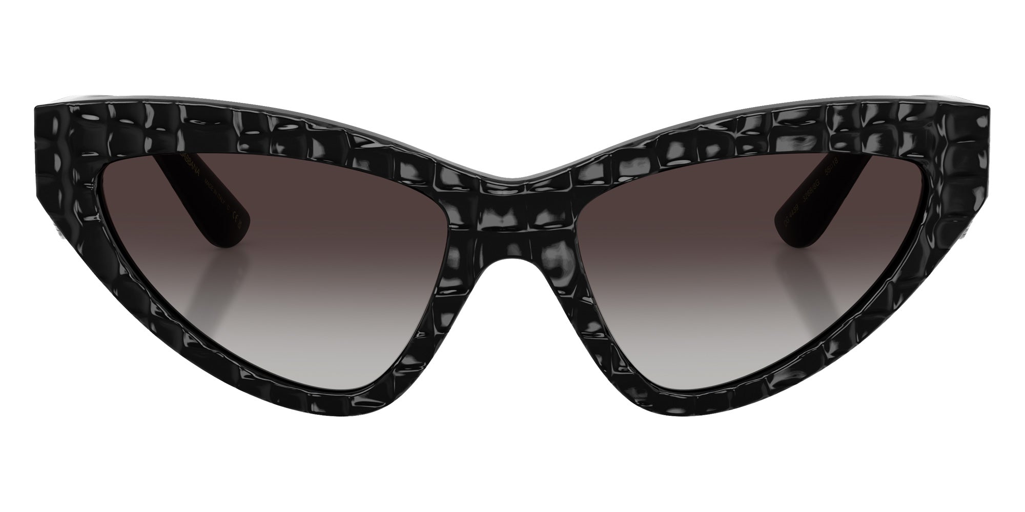 DOLCE & GABBANA DG4439 32888G 55 - Black Texture Cocco / Gray Gradient #id:dg443932888g_s:102100