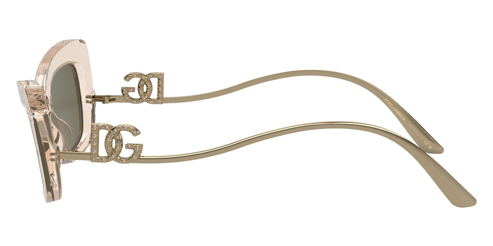 DOLCE & GABBANA DG4467B 343203 55 - Transparent Camel / Clear Mirrored Real Yellow Gold #id:dg4467b343203_s:100110