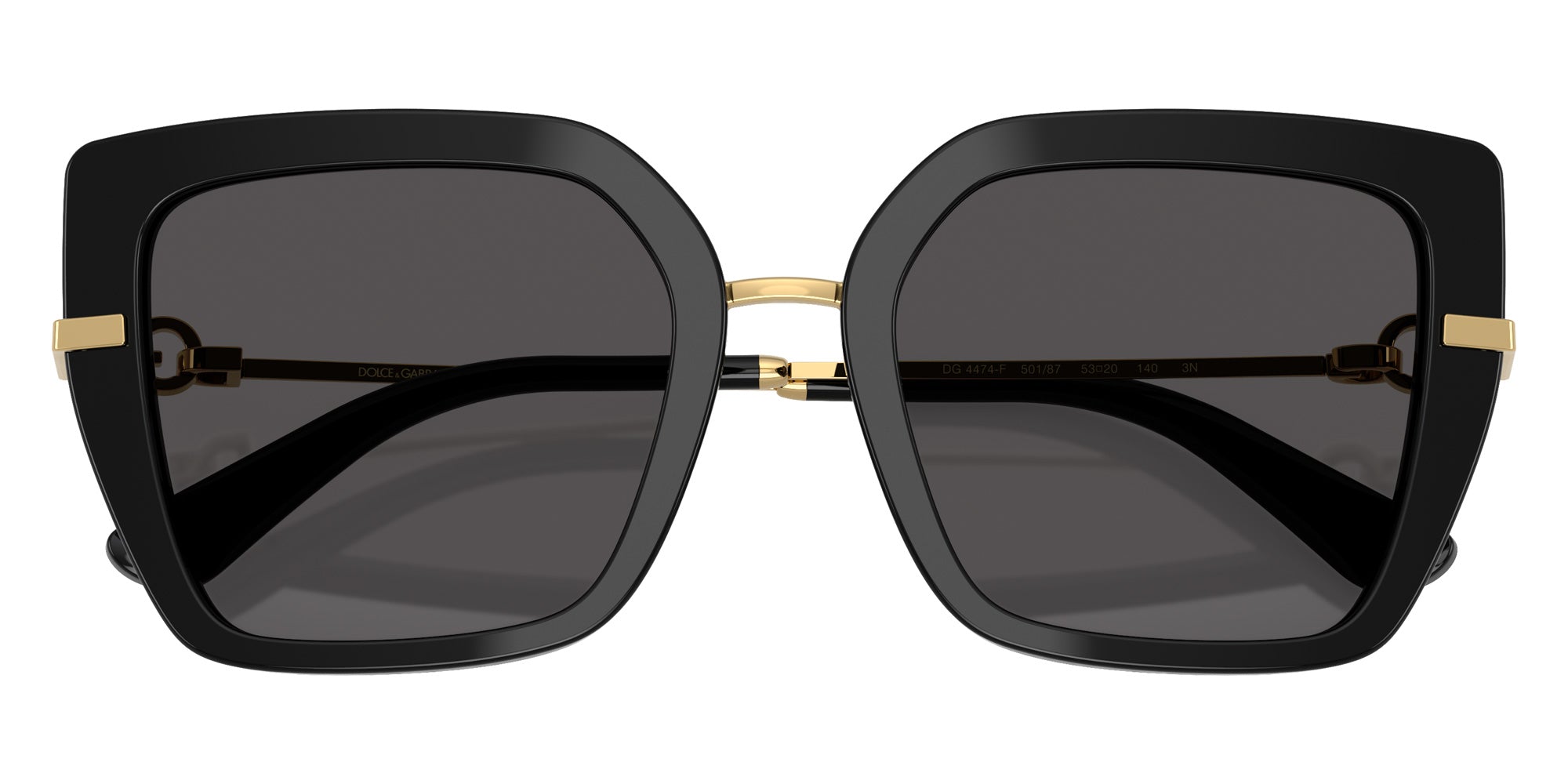 DOLCE & GABBANA DG4474F 501/87 53 - Black / Dark Gray #id:dg4474f50187_s:100120