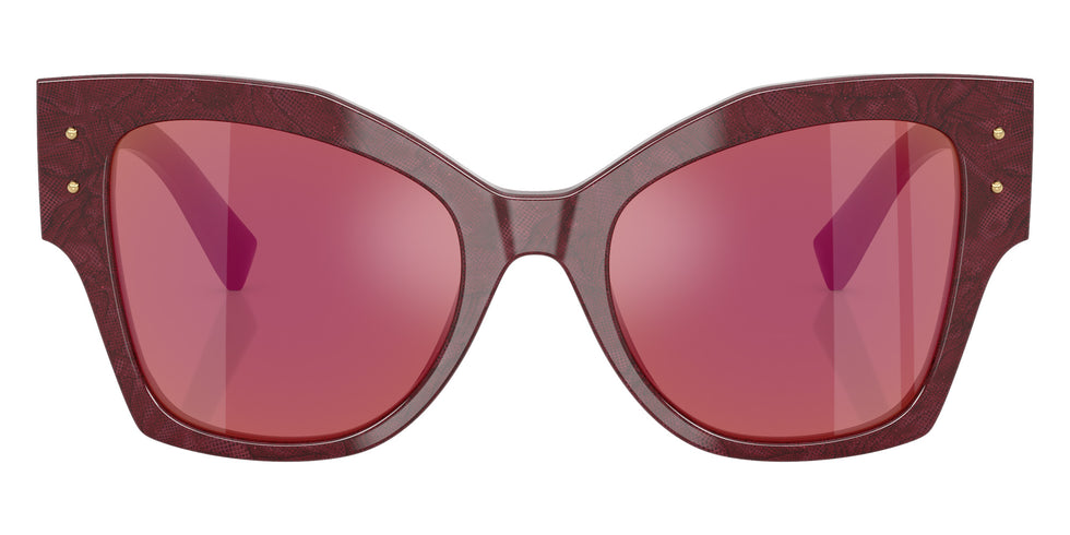 DOLCE & GABBANA DG4478F 3442D0 53 - Bordeaux Lace / Dark Violet Mirrored Red #id:dg4478f3442d0_s:100100