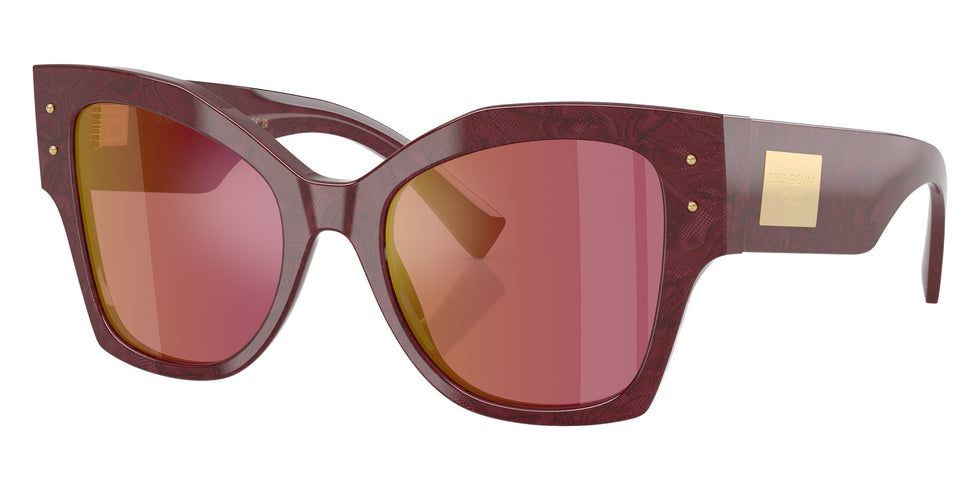 DOLCE & GABBANA DG4478F 3442D0 53 - Bordeaux Lace / Dark Violet Mirrored Red #id:dg4478f3442d0_s:100105