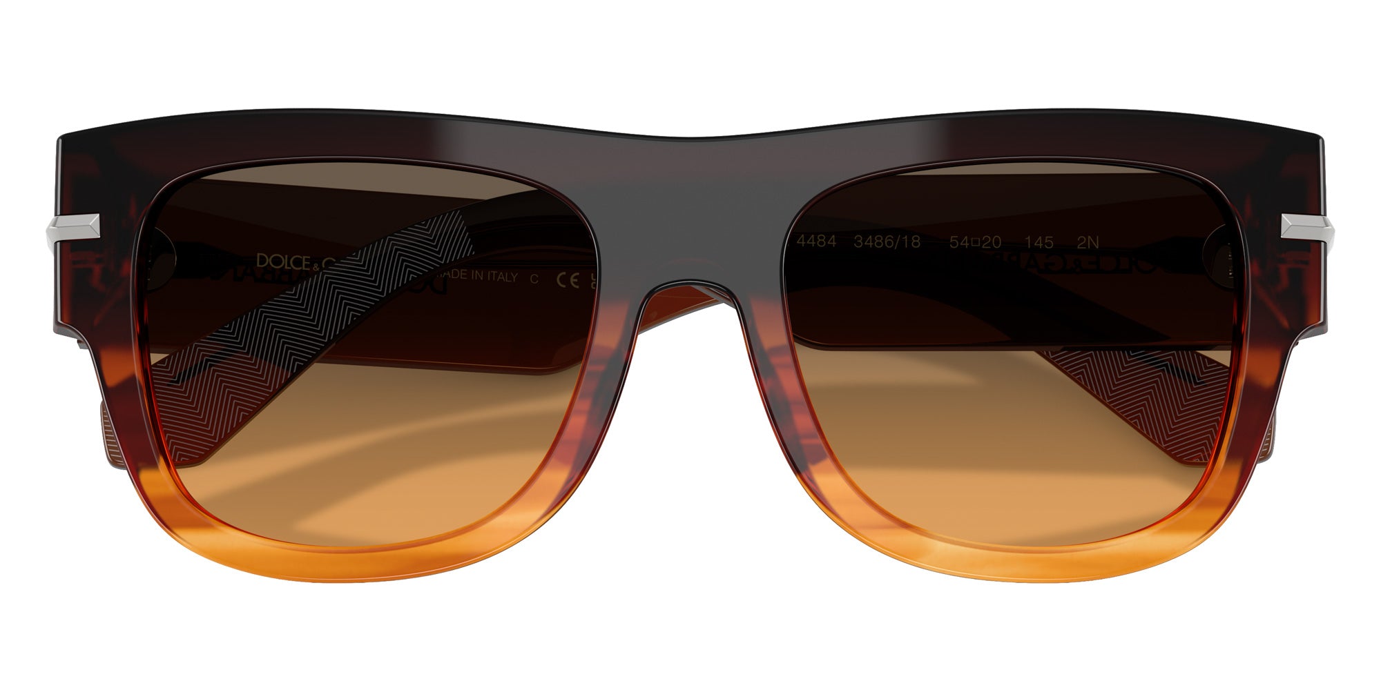 DOLCE&GABBANA DG4484 348618 54 - Gradient Striped Brown #id:dg4484348618_s:104100