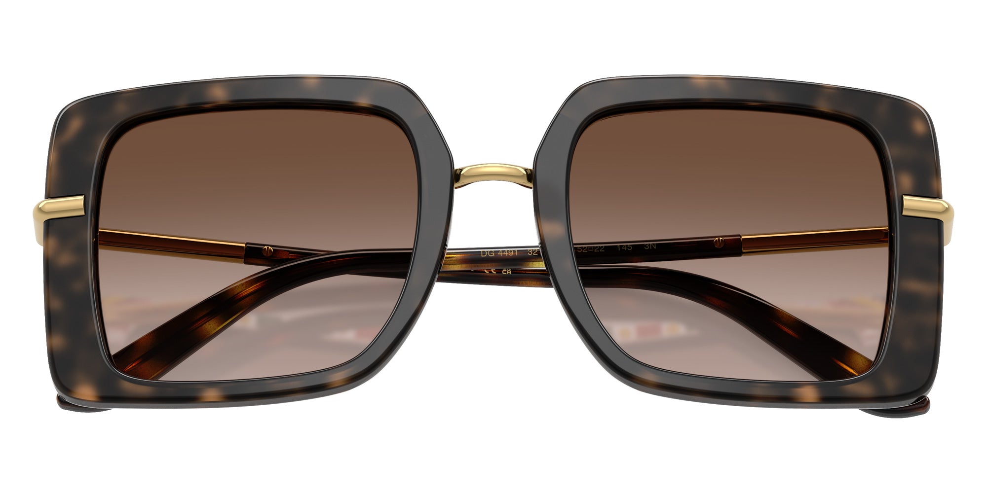 DOLCE & GABBANA DG4491 321713 52 - Havana on White Barrow / Brown Gradient #id:dg4491321713_s:100120