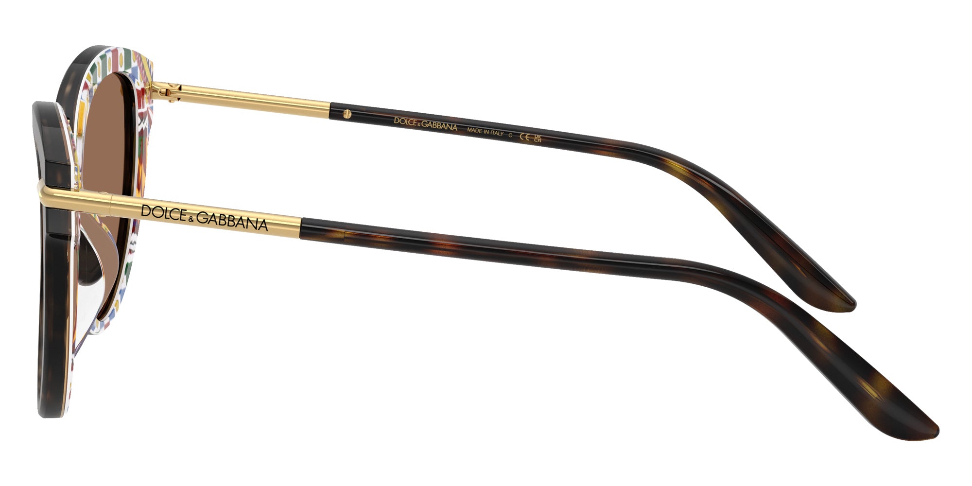 DOLCE & GABBANA DG4492 321713 55 - Havana on White Barrow / Dark Brown #id:dg4492321713_s:100110