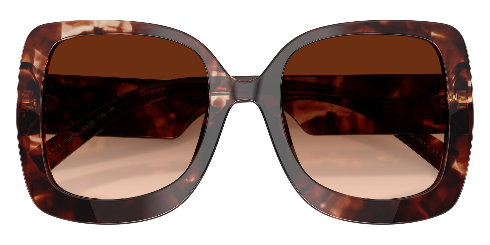 DOLCE & GABBANA DG4513 322274 55 - Dark Red Havana / Brown Gradient #id:dg4513322274_s:100120