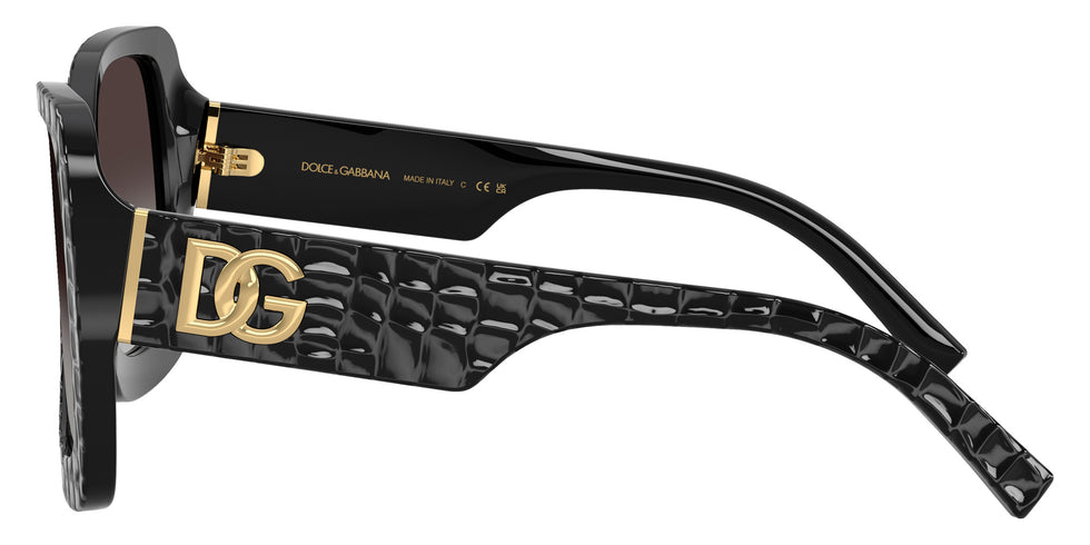 DOLCE & GABBANA DG4513 32888G 55 - Black Texture Cocco / Gray Gradient #id:dg451332888g_s:102110