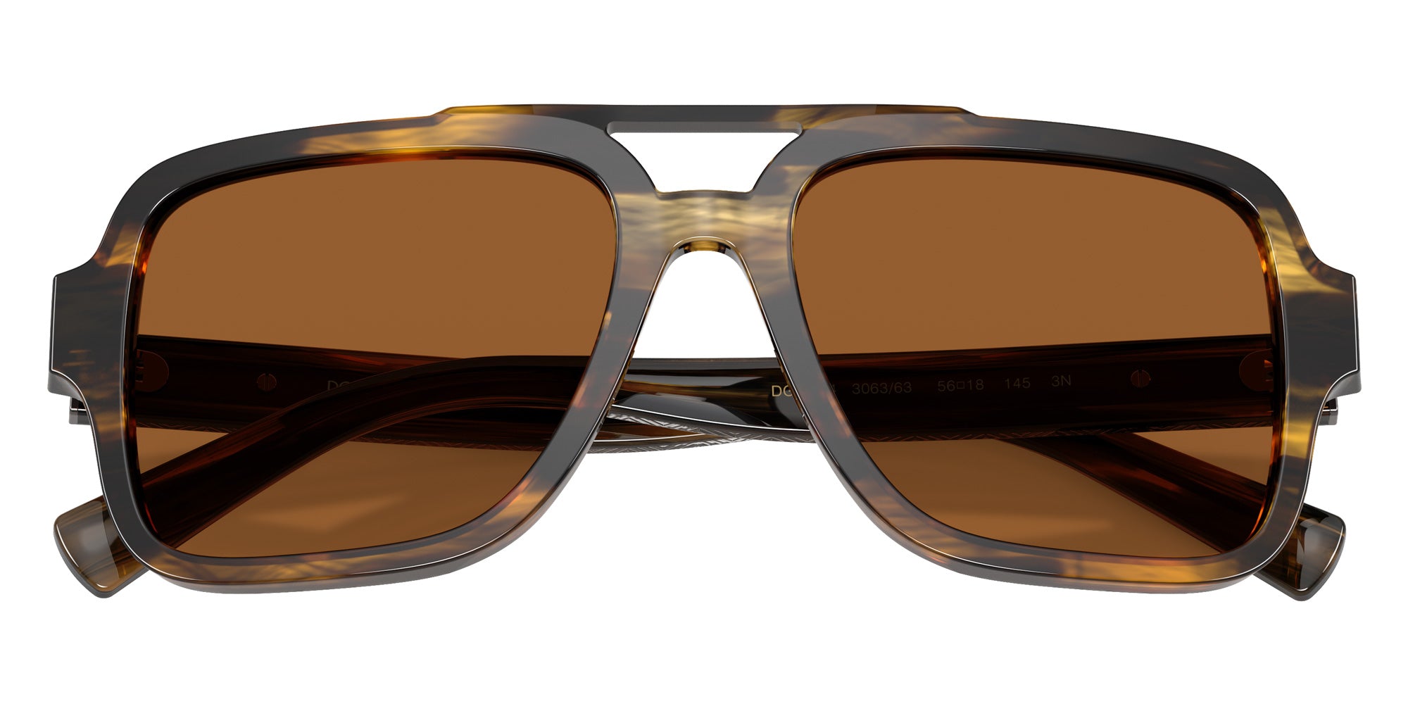 DOLCE&GABBANA DG4544 306363 56 - Striped Brown #id:dg4544306363_s:102100