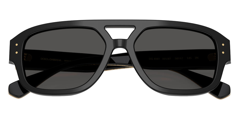 DOLCE&GABBANA DG4561 501/87 56 - Black / Dark Gray #id:dg456150187_s:104120