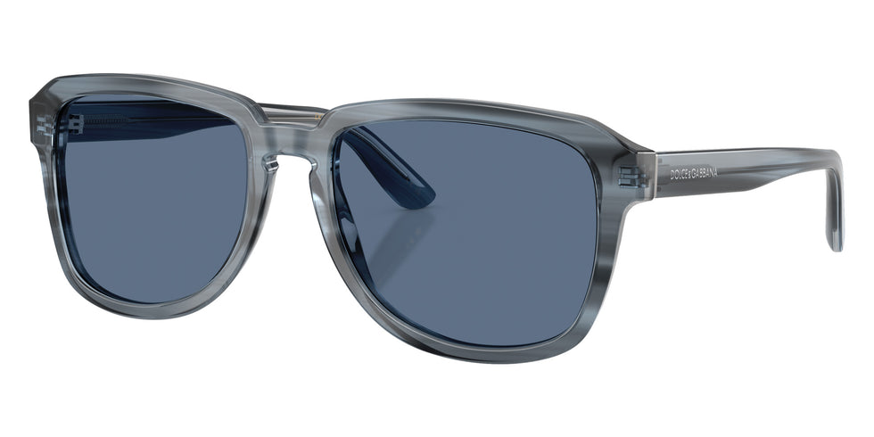 DOLCE&GABBANA DG4566 348280 56 - Transparent Blue on Striped Blue / Blue #id:dg4566348280_s:100105