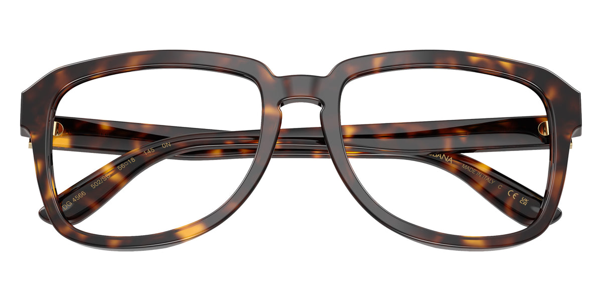 DOLCE&GABBANA DG4566 502/SB 56 - Havana / Clear Blue Light Filter #id:dg4566502sb_s:112120