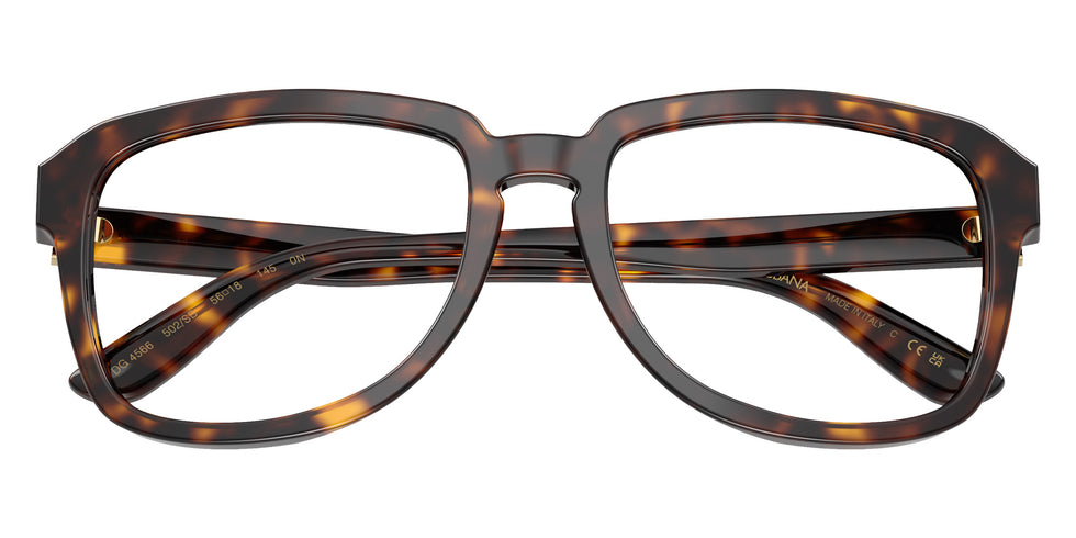 DOLCE&GABBANA DG4566 502/SB 56 - Havana / Clear Blue Light Filter #id:dg4566502sb_s:112120