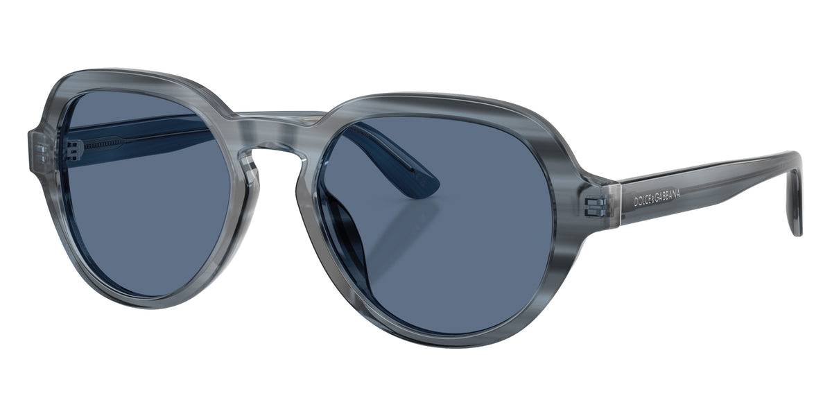 DOLCE&GABBANA DG4567 348280 52 - Transparent Blue on Striped Blue / Blue #id:dg4567348280_s:102105