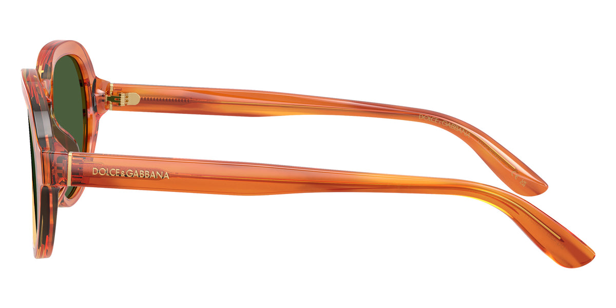 DOLCE&GABBANA DG4567 348371 52 - Transparent Camel on Striped Ginger / Dark Green #id:dg4567348371_s:104110