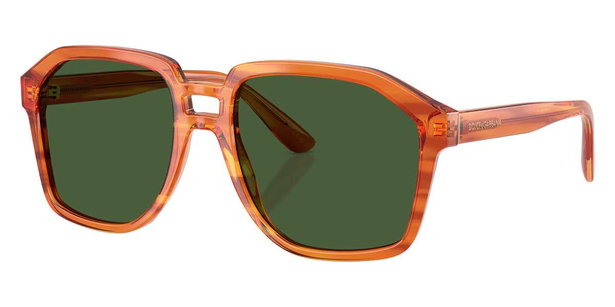 DOLCE&GABBANA DG4568 34839A 56 - Transparent Camel on Striped Ginger / Dark Green Polarized #id:dg456834839a_s:102105