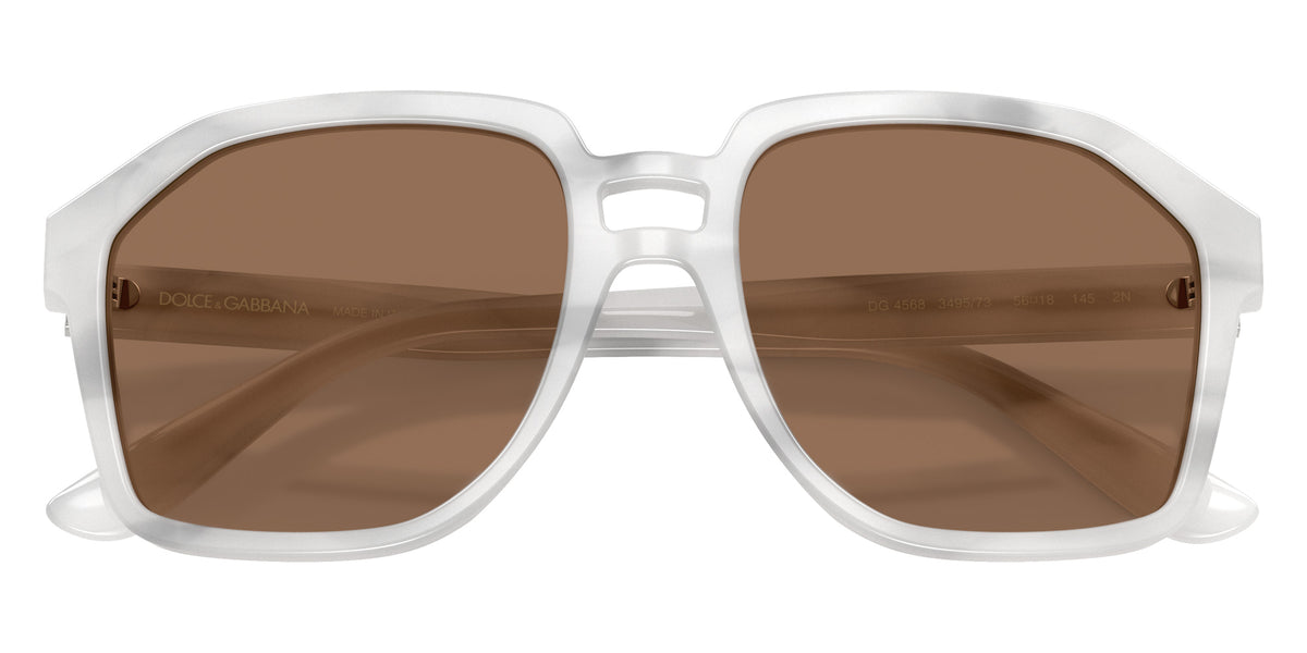 DOLCE&GABBANA DG4568 349573 56 - Striped White / Tabacco #id:dg4568349573_s:104120